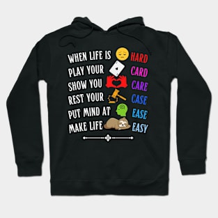 Hard to Easy Life Word Ladder Hoodie